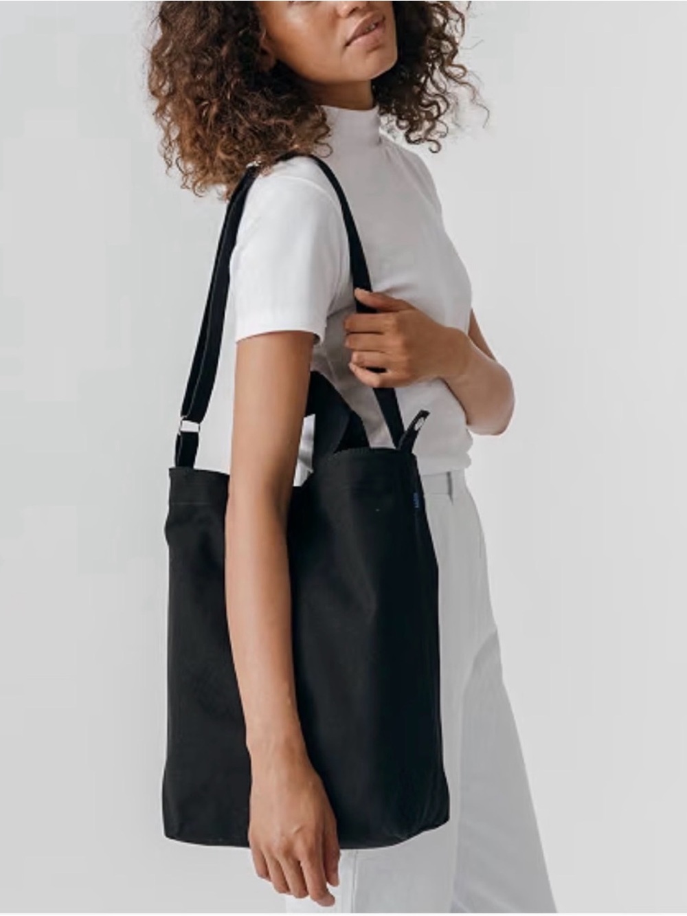 BAGGU Black Canvas Duck Tote